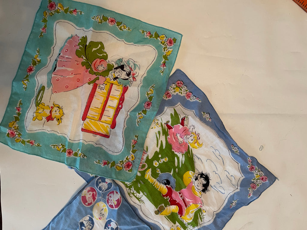 Vintage handkerchiefs lot of 5.
