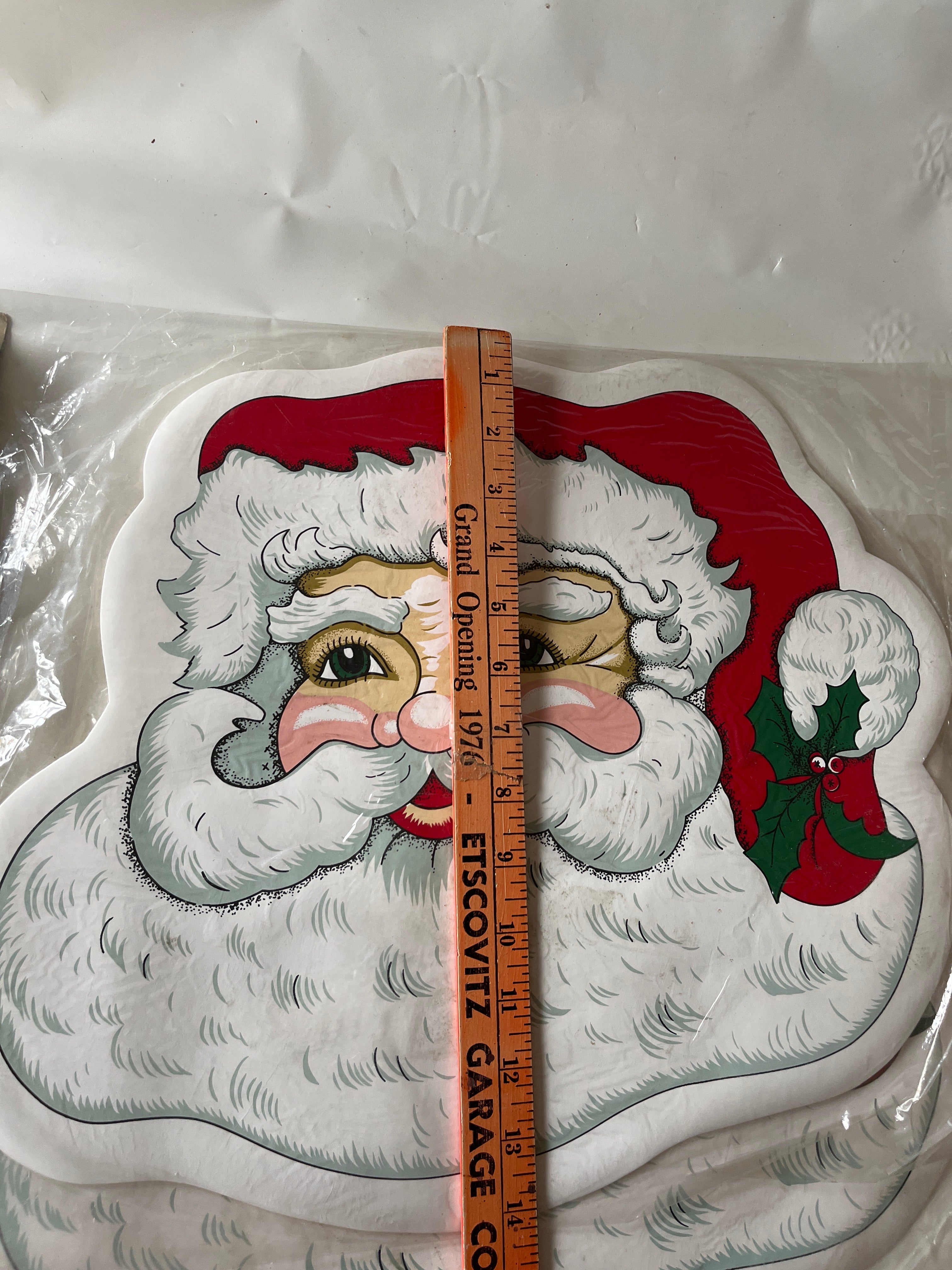 Vintage NOS Santa placemats (2 total)