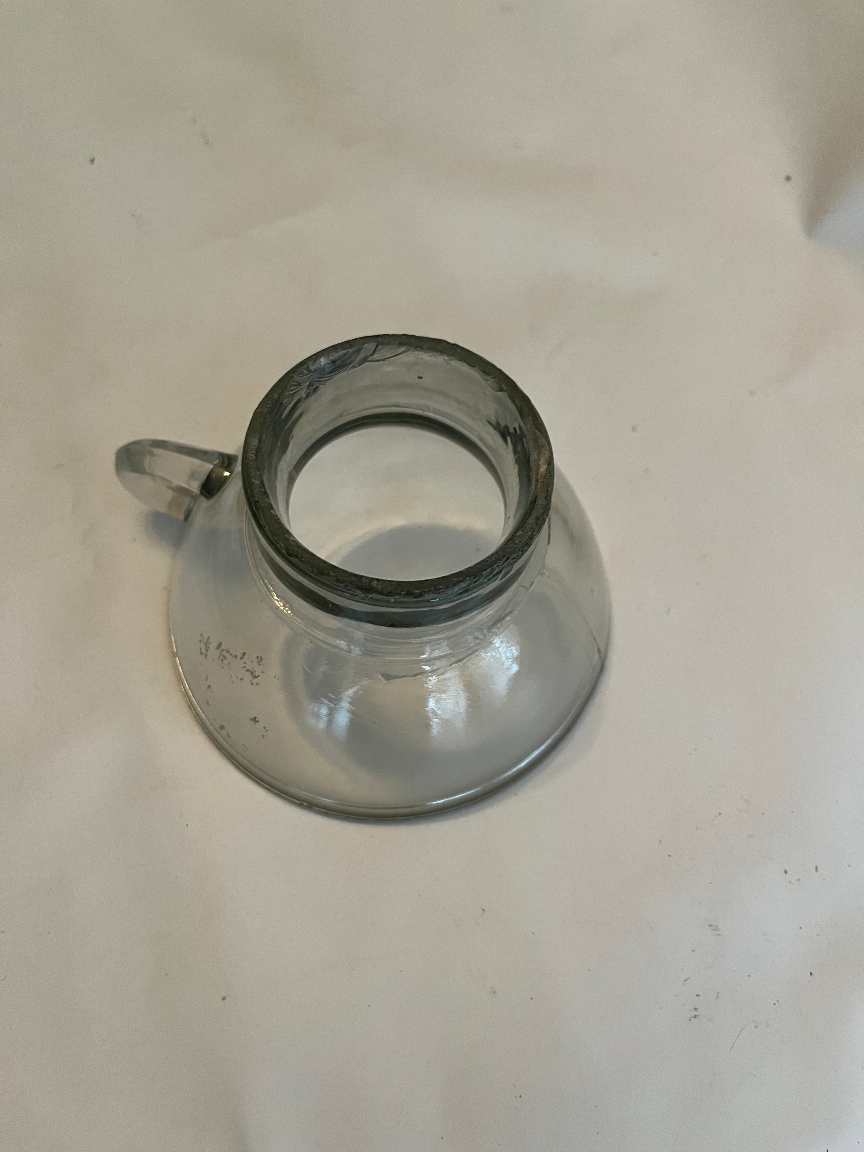 Vintage Glass Mason Jar Funnel