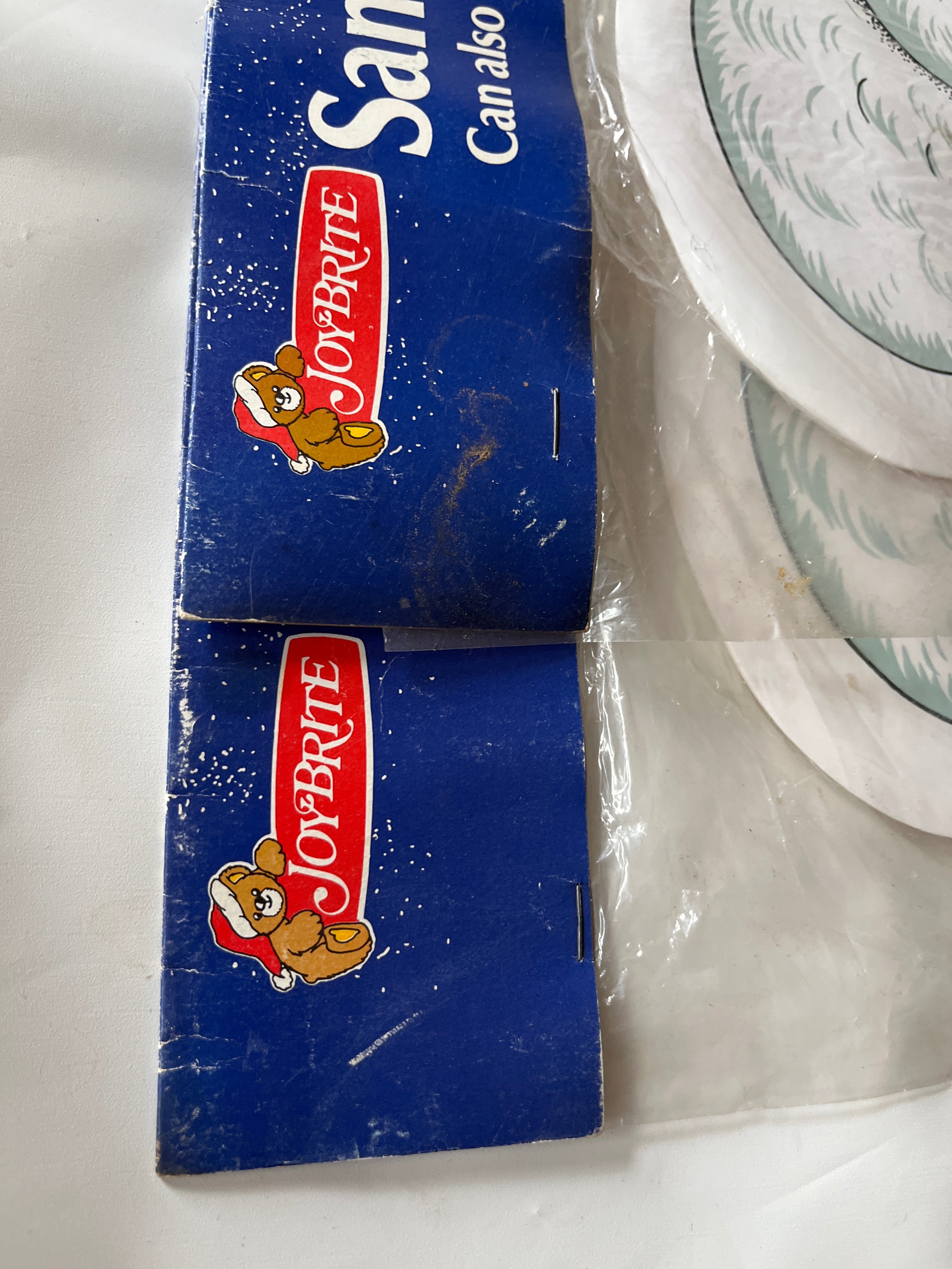Vintage NOS Santa placemats (2 total)