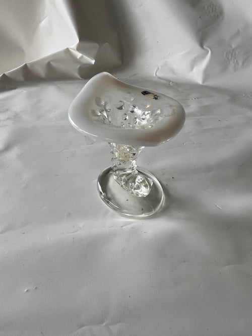 Fenton opalescent mini hobnail cornucopia candle holder