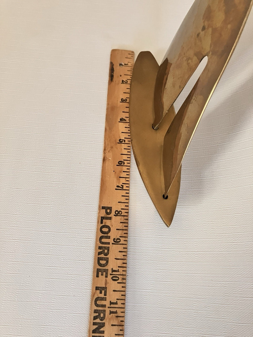 Vintage Solid Brass Sailboat Nautical Ship Sculpture Sail Boat Figurine Korea
