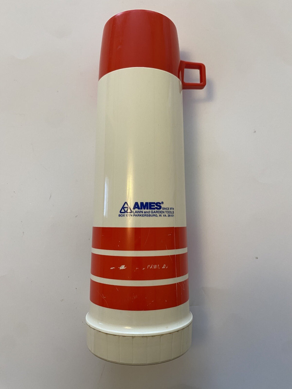 Vintage King Seely Thermos Ames Lawn & Garden Tools Vacuum Bottle USA 32oz.