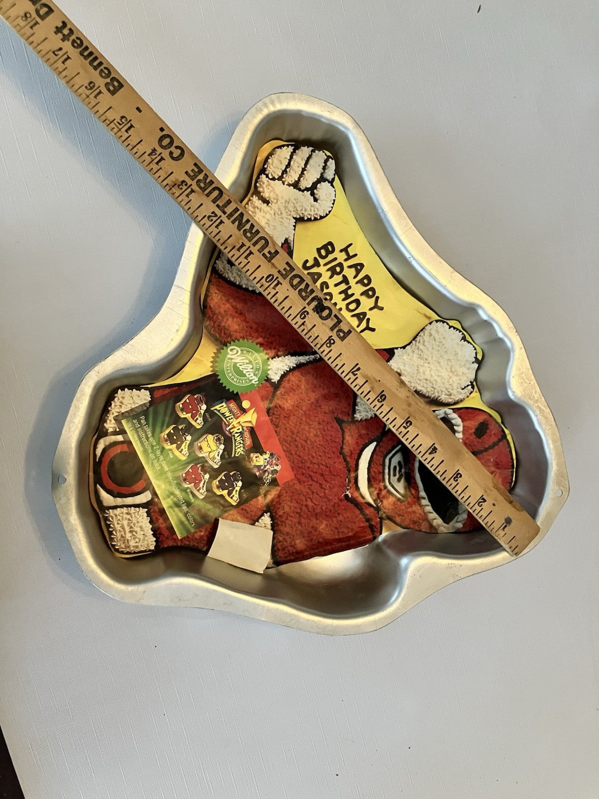 1994 Power Rangers Wilton Cake Pan W/ Instruction Sheet