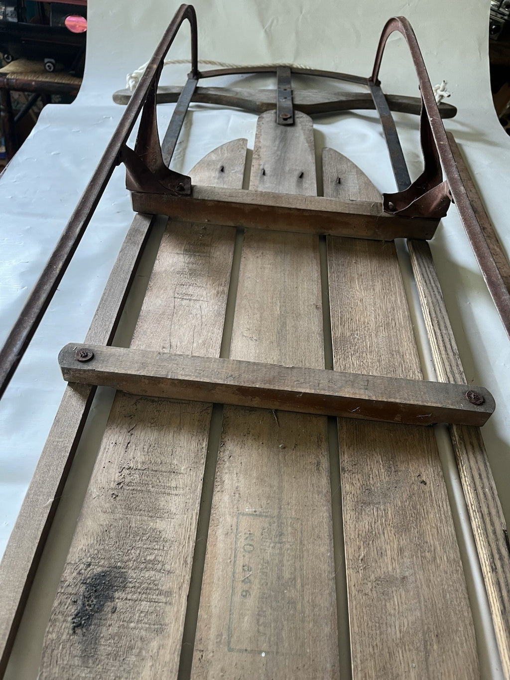 Vintage Speedway Snow Sled Model 846 Made Paris Maine