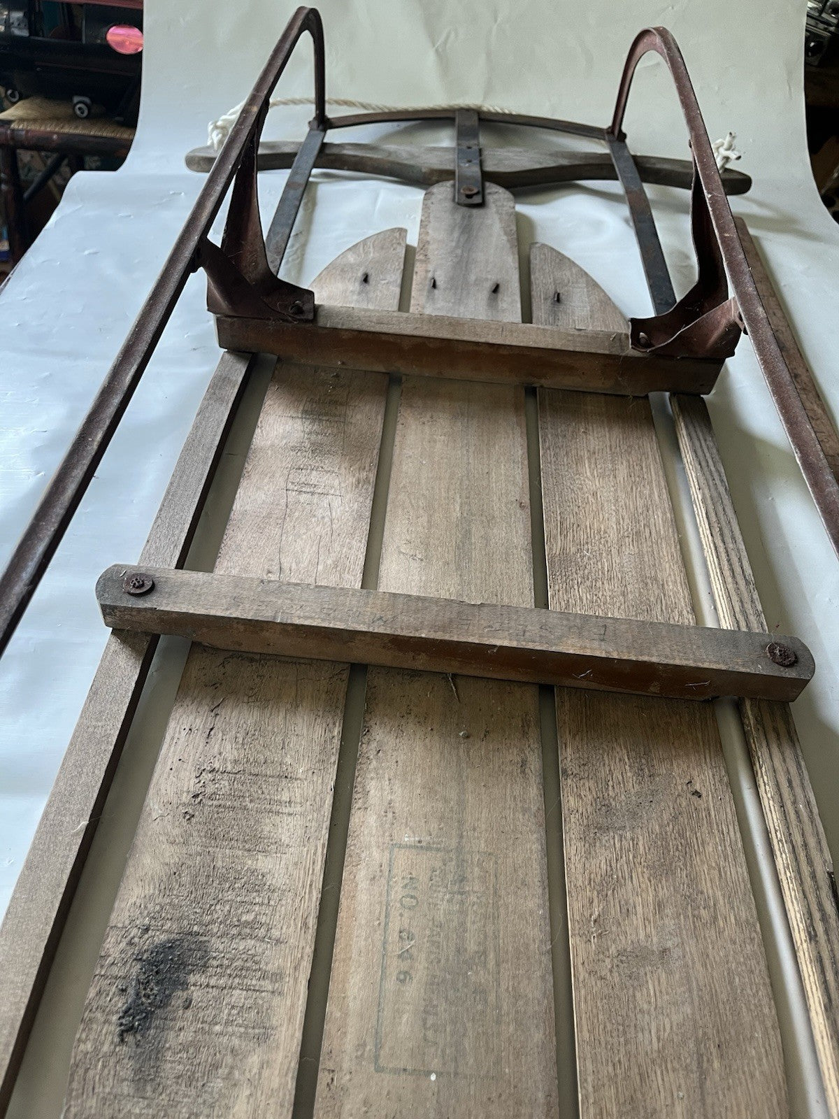 Vintage Speedway Snow Sled Model 846 Made Paris Maine