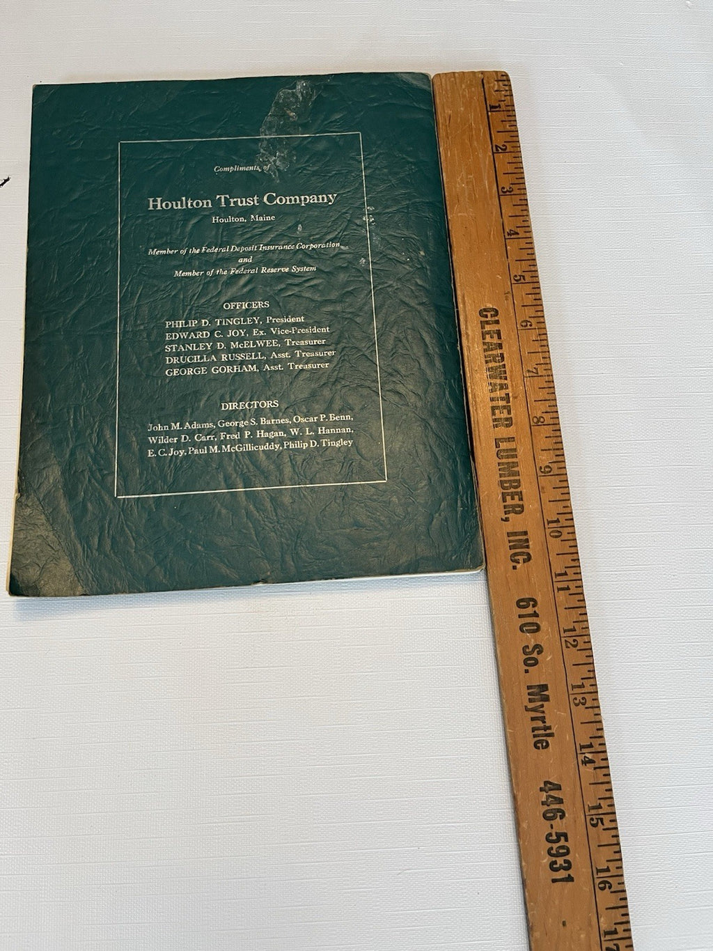 Vintage 1956 Danforth, Maine Yearbook And Grade 5 Class Photo