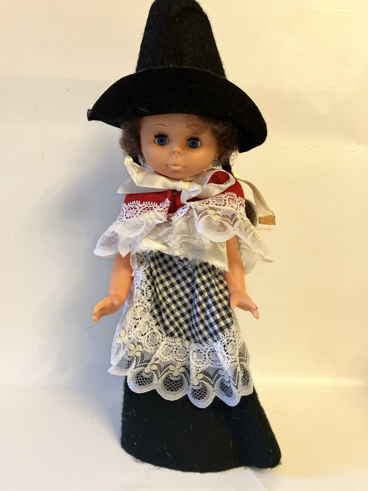 Vintage 13” Tall Doll With Welch Clothing And Styling EVC