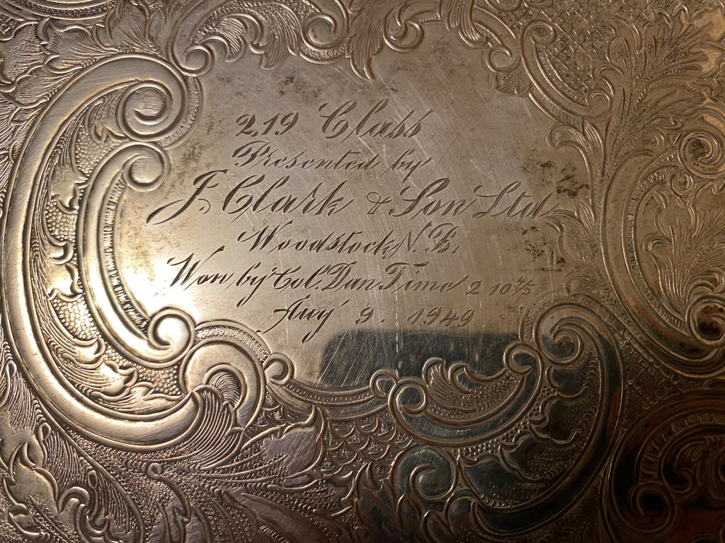 Wm A Roger’s Tray 197 -1949 Woodstock, New Brunswick J Clark & Son Col. Dan Time
