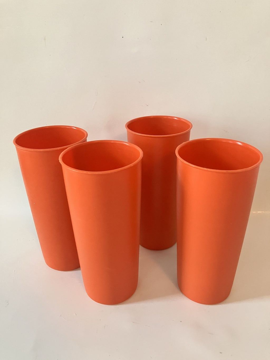 Vintage Orange 12 Oz Tupperware Tumblers Light Weight