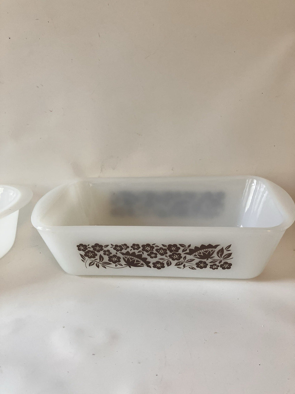 Vintage NOS In Box Jeanette Goldtone Floral Glasbake Ovenware 27 Piece Set #2512
