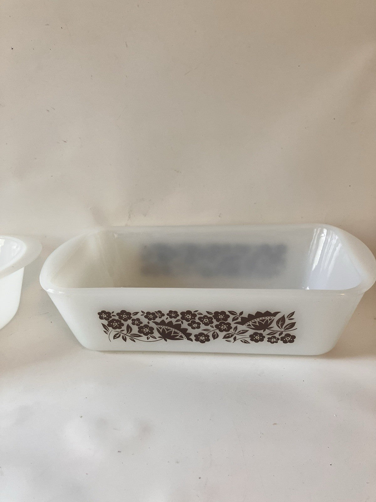Vintage NOS In Box Jeanette Goldtone Floral Glasbake Ovenware 27 Piece Set #2512