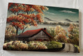 H Nadeau Canadian Summer 3D Painting Folk Art Carved Wood Plaque 8x5”