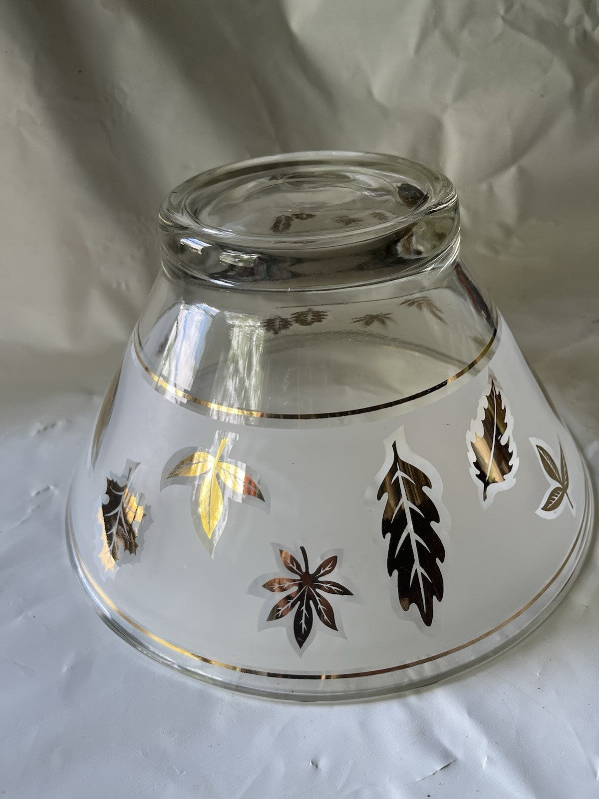 Libbey Golden Foliage Chip and Dip with Dip Holder Beautiful