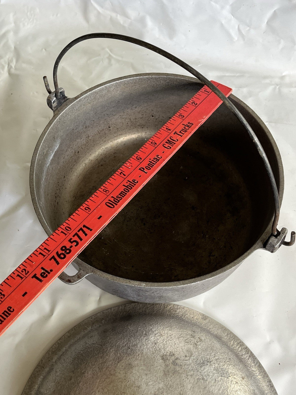 Hammercraft Club Aluminum Hammered Dutch Oven Pot w/Lid 10” 4.5 Quart Vintage