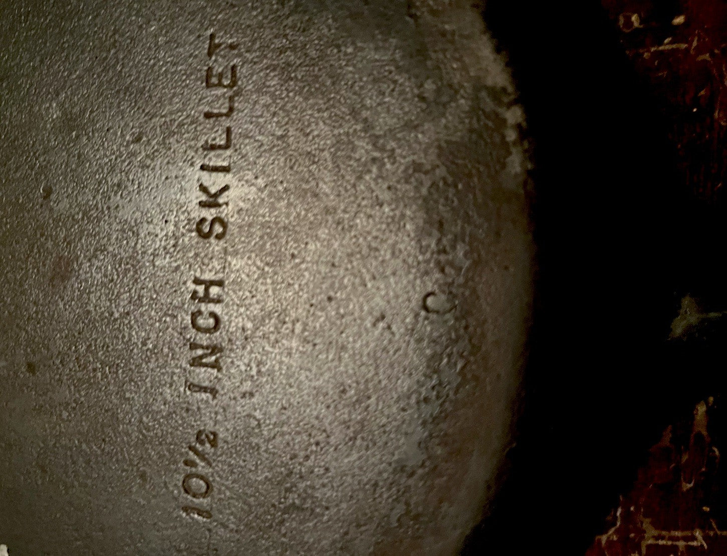 10 1/2” Vintage Skillet wit “C” Marked on Handle-Nice