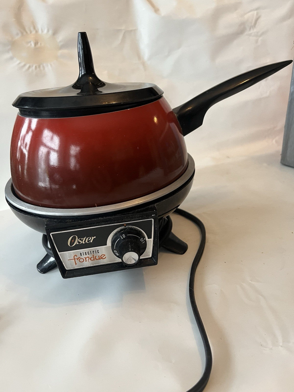 Vintage 1960s Oster Electric Fondue Complete Set With Original Box, Accessories