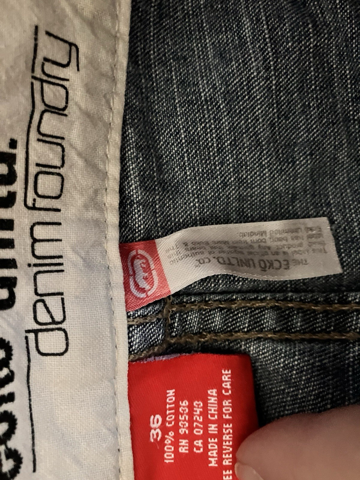 Y2K Mens ECKO Unltd Baggy Jeans Original Style 36” Waist.