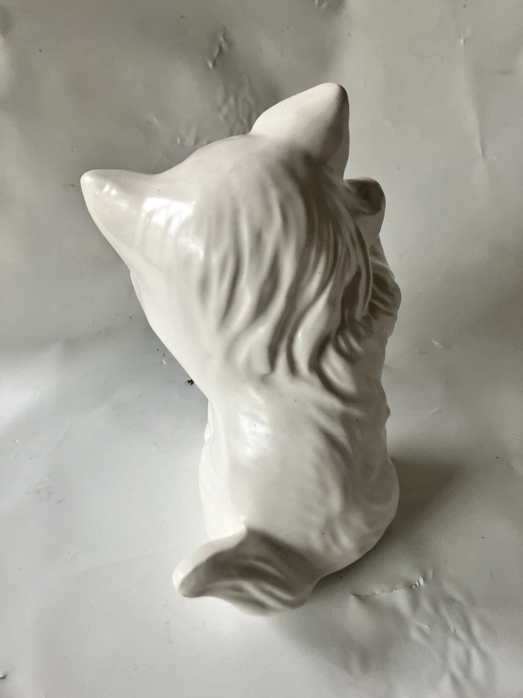 Vintage Pair Of 4” Tall White Persian Hobbiest Cat Figurines, Playful 1970s