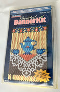 Vintage The Beadery “Tea For Two” Beaded Banner Craft Set NOS