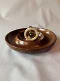 GHS British Mid-Century Bakelite and Brass Mounted Ships Wheel Nut Cracker