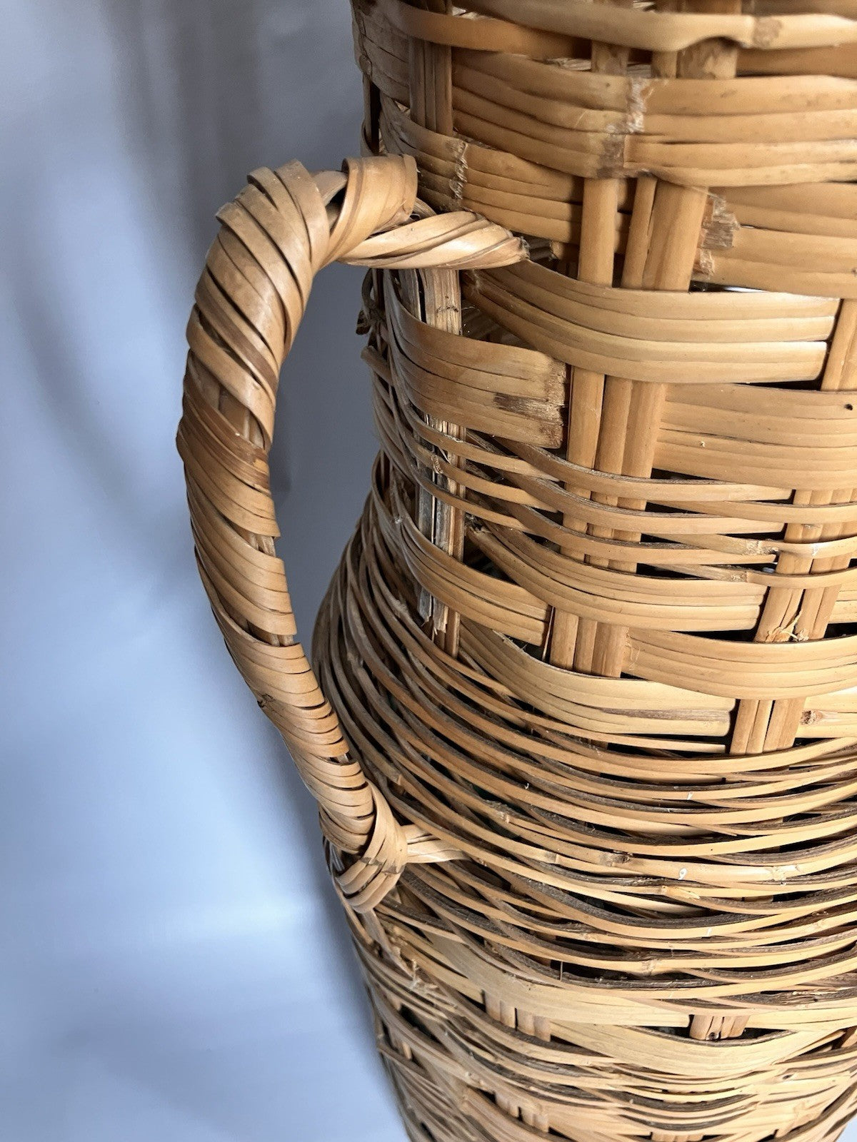 Vintage Boho Double Handled Umbrella Basket, EVC