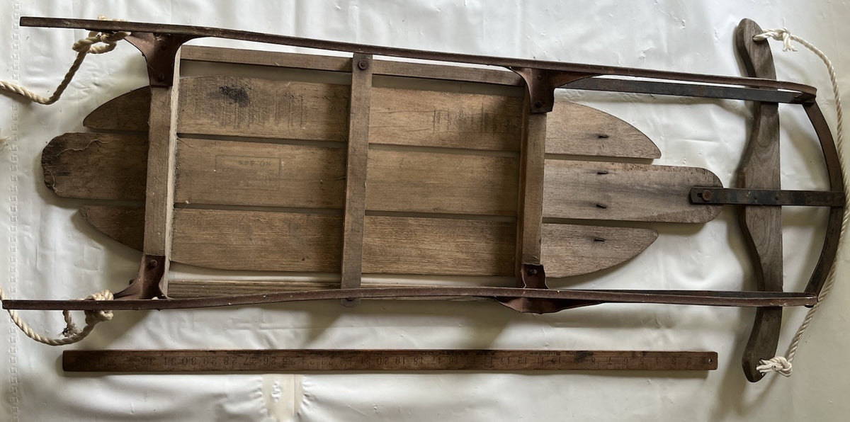 Vintage Speedway Snow Sled Model 846 Made Paris Maine