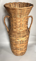 Vintage Boho Double Handled Umbrella Basket, EVC
