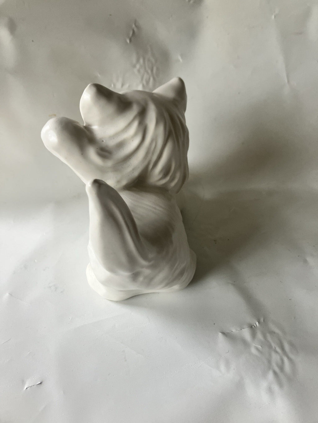 Vintage Pair Of 4” Tall White Persian Hobbiest Cat Figurines, Playful 1970s