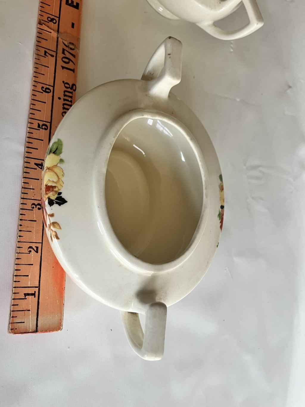 Vintage Homer Laughlin China Sugar Dish And Creamer; C49N8/13