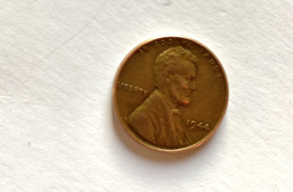 RARE 1944 Wheat Penny Error No Mint Mark “L” in Liberty Rim Error Cent Coin