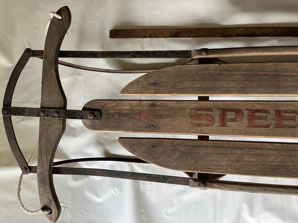 Vintage Speedway Snow Sled Model 846 Made Paris Maine