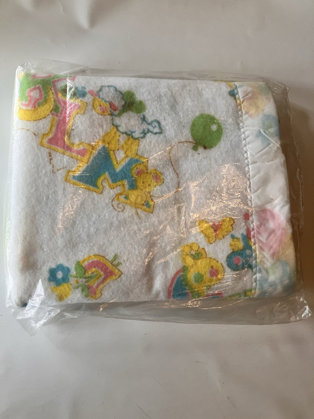 Vintage Baby Animals Character Range 4 Crib Blanket, Never Opened. Stored Well!