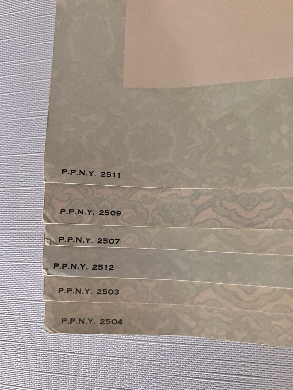 Vintage Penn PrintsOriental Bird Prints Set Of Six With Original Binder