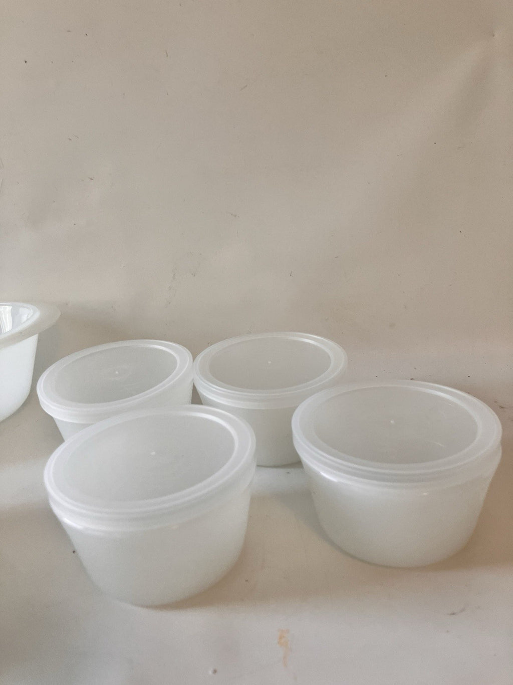 Vintage NOS In Box Jeanette Goldtone Floral Glasbake Ovenware 27 Piece Set #2512
