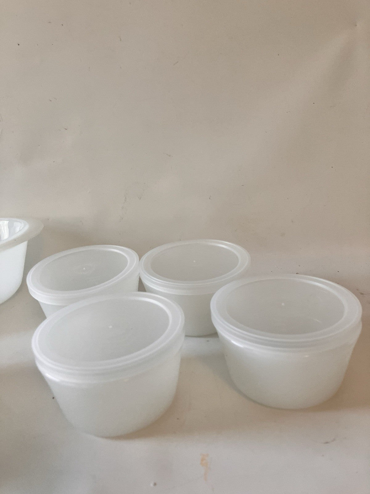 Vintage NOS In Box Jeanette Goldtone Floral Glasbake Ovenware 27 Piece Set #2512