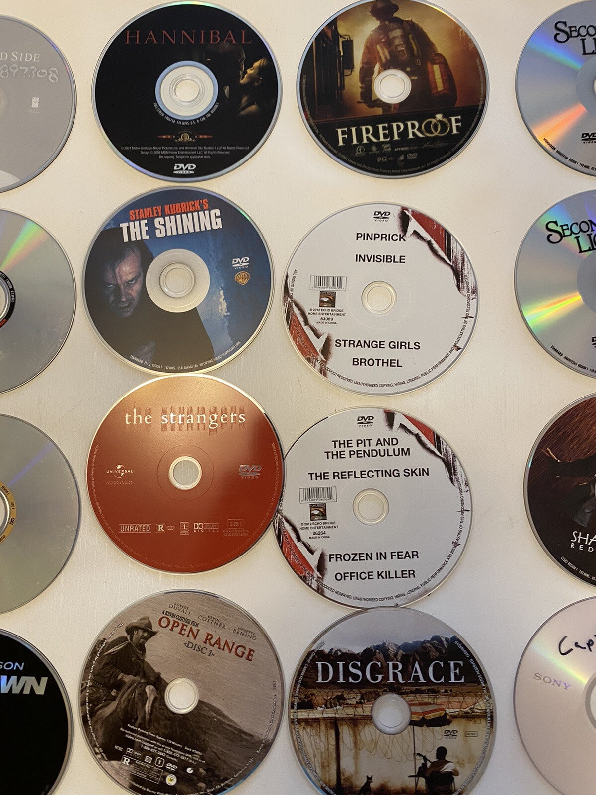 Lot of 49 DVDs Movies American Gangster/Open Range/Silence of the Lamb/Kiss The