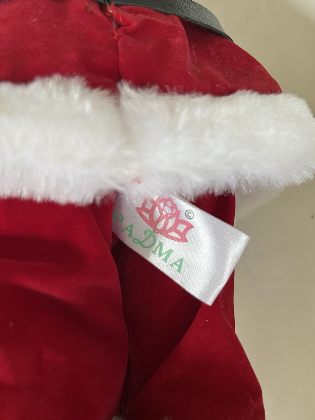 Vintage Christmas Santa With Candle/Toys Movement Figure By Padma