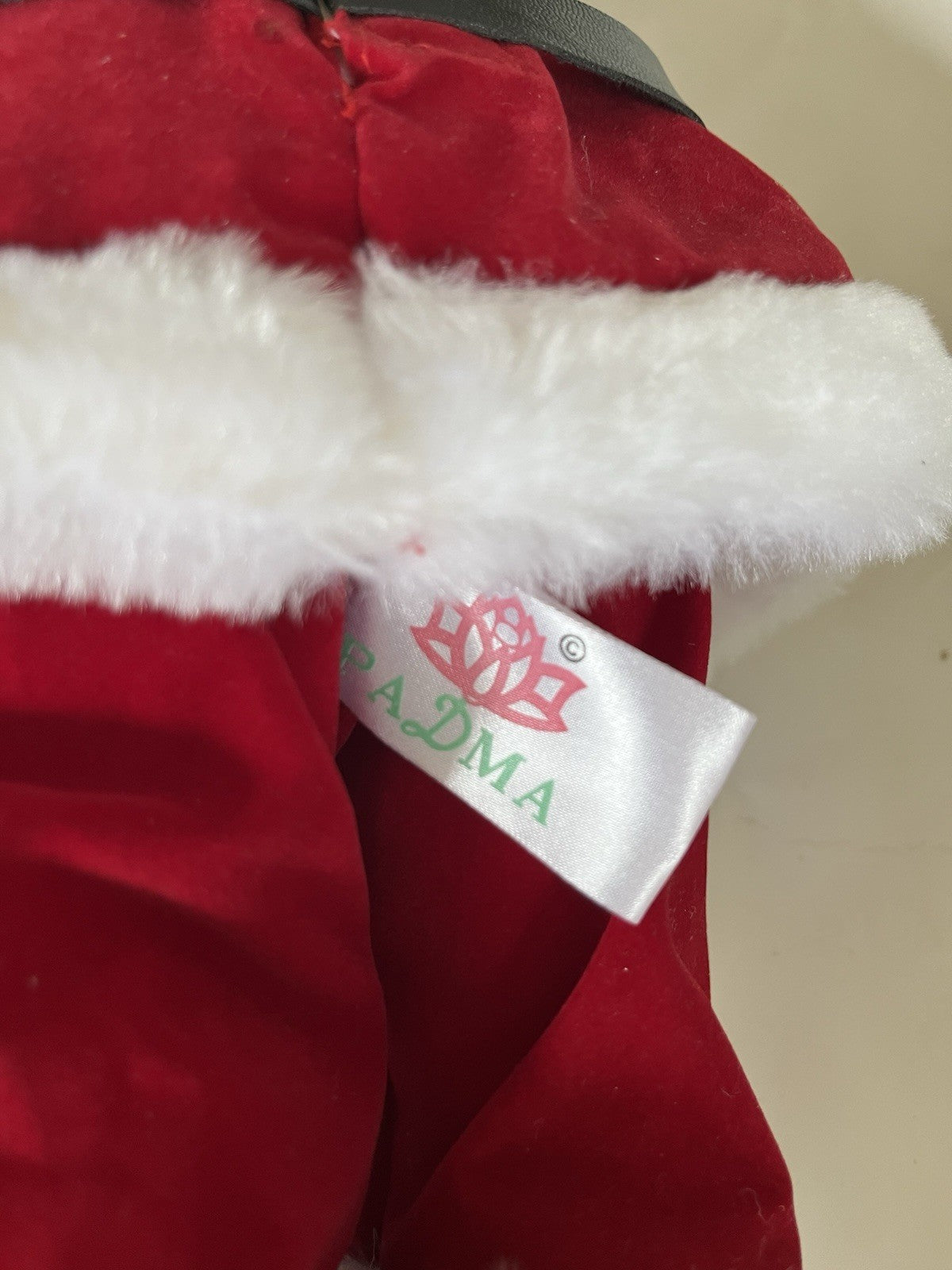 Vintage Christmas Santa With Candle/Toys Movement Figure By Padma