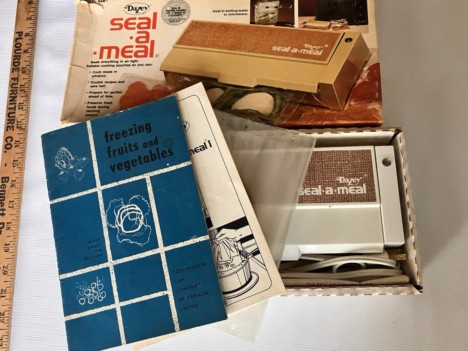 Vintage Dazey White Seal-a-Meal Kit In Original Open Box, Complete