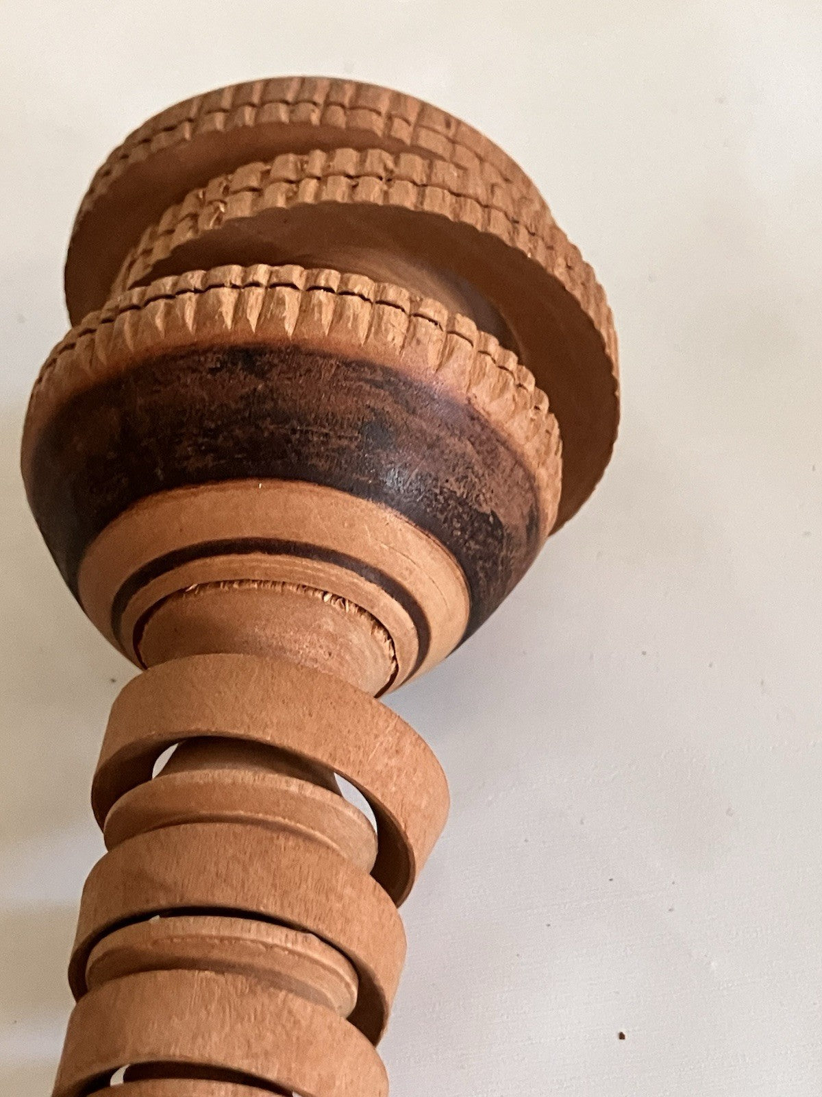 Vintage Authentic Molinillo Mexican Wooden Whisk-EVC!!