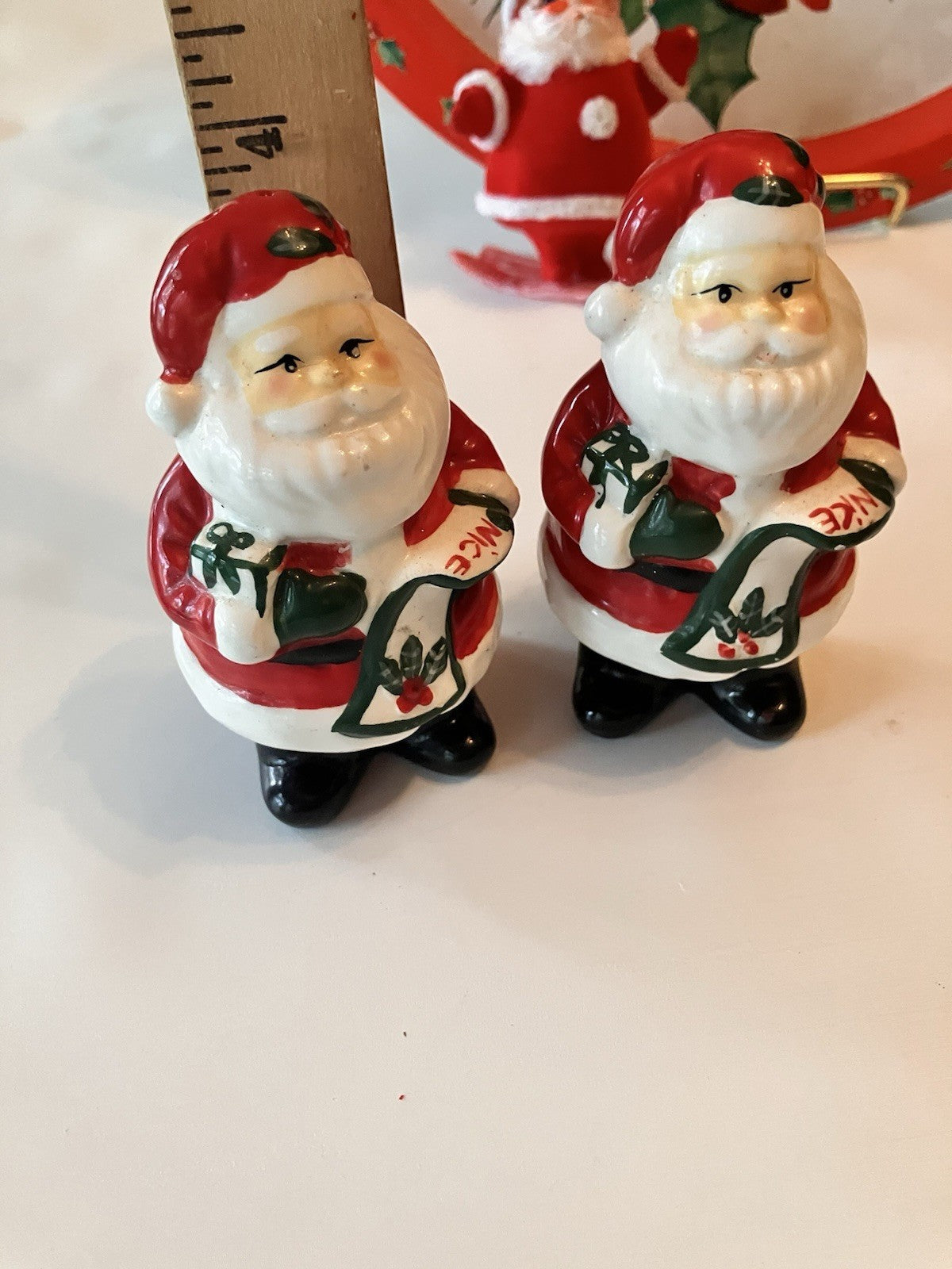 Vintage Santa Christmas Lot, Shakers, Ornaments, Elves, EVC!