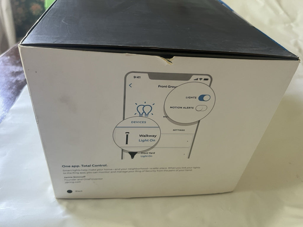 NEW Ring Smart Lighting Solar-Powered Pathlight Starter Kit + Bridge 5AT2X6