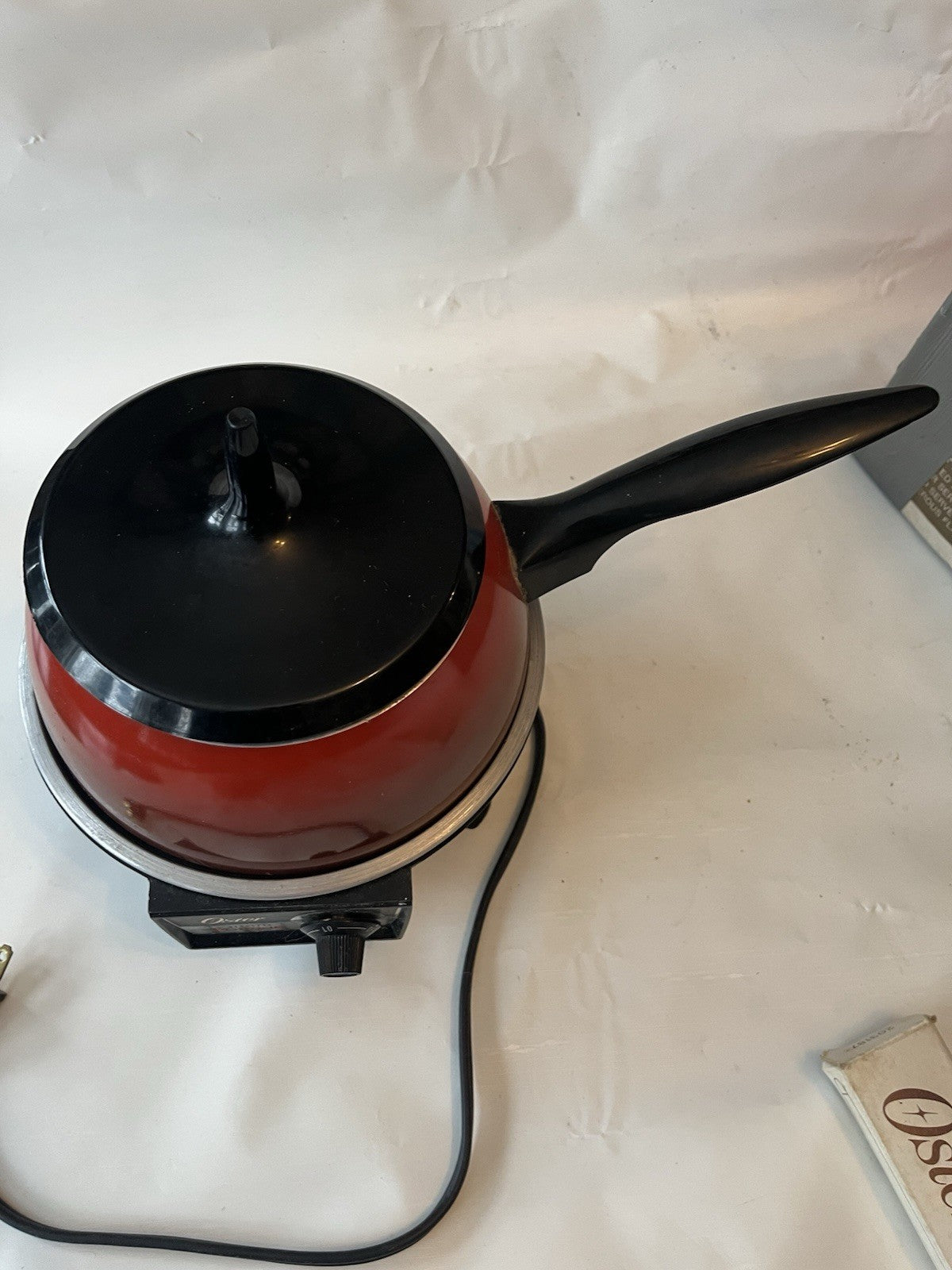 Vintage 1960s Oster Electric Fondue Complete Set With Original Box, Accessories