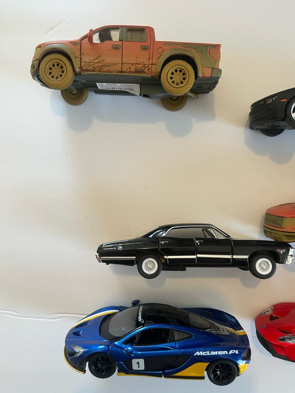 Lot of 9 Diecast Cars 1:38 1:42 Mclaren/F-150/Impala/Lambo