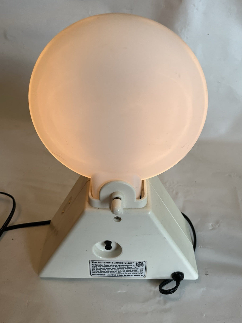 Bio Brite Sunrise Alarm Clock Vintage Tested And Working.