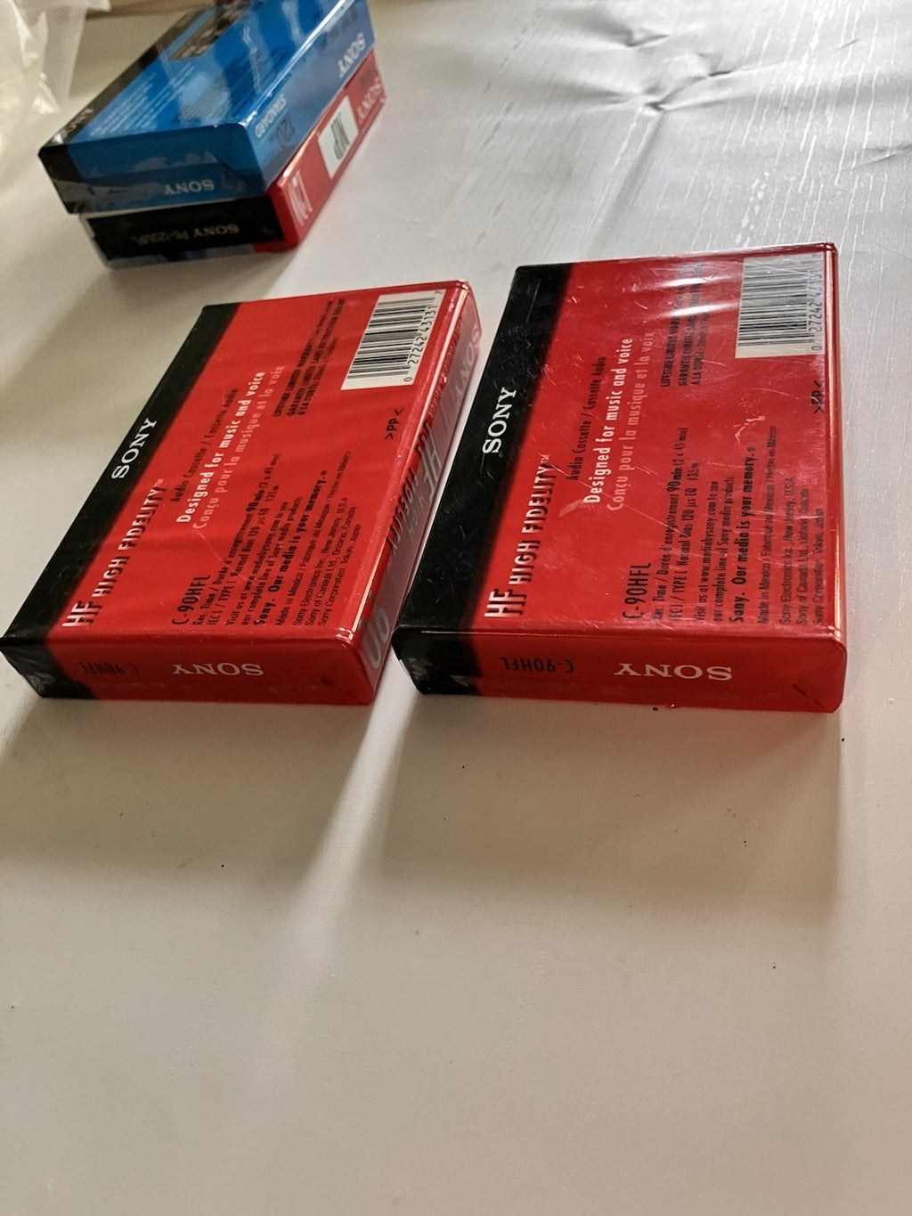 Sony 8mm Standard 120 Min/ 90 Min Cassettes For Recording. Sealed Lot Of 4.