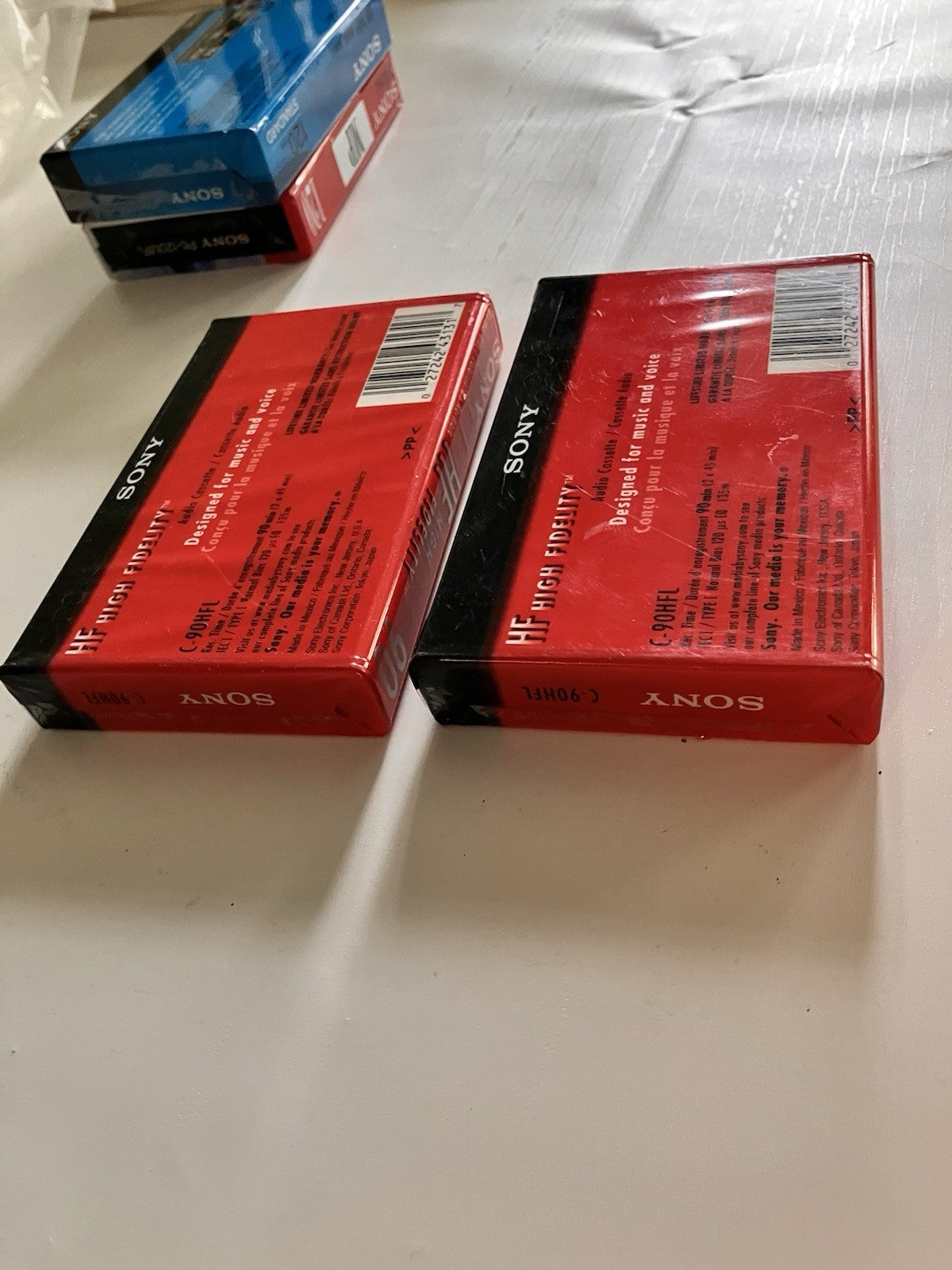 Sony 8mm Standard 120 Min/ 90 Min Cassettes For Recording. Sealed Lot Of 4.