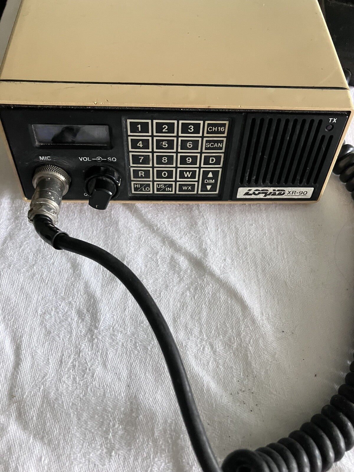 Lorad XR-90 VHF Marine Radio With Microphone, Ship To Shore Radio