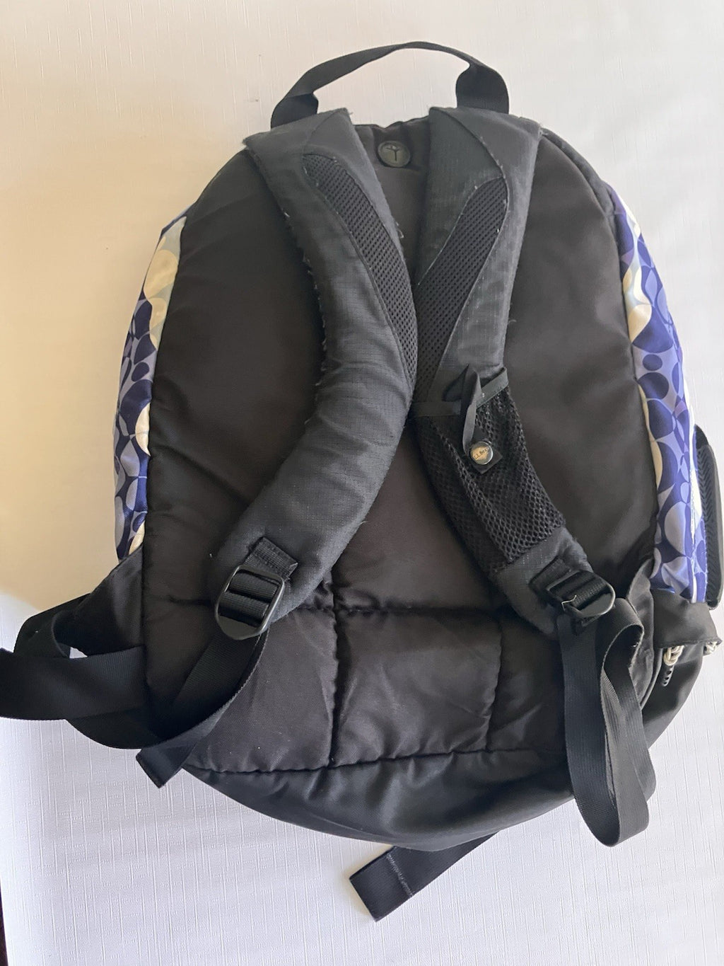 L.L.Bean Purple Two Toned And White large Backpack NOT monogrammed!